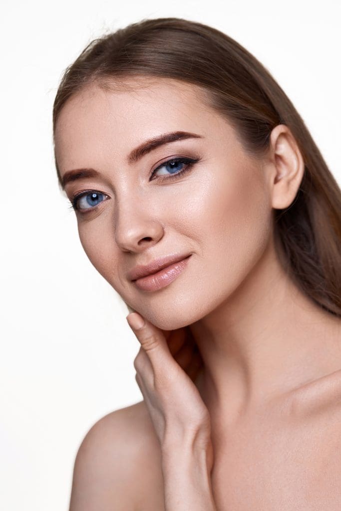 woman touching and enjoy perfect s